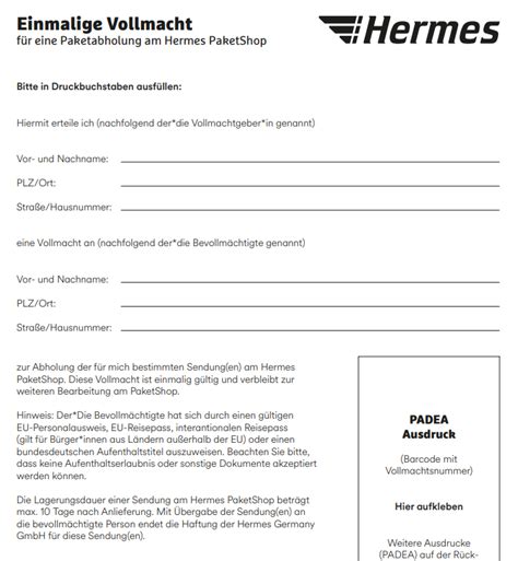 hermes vollmacht pdf|vollmacht Hermes blog.